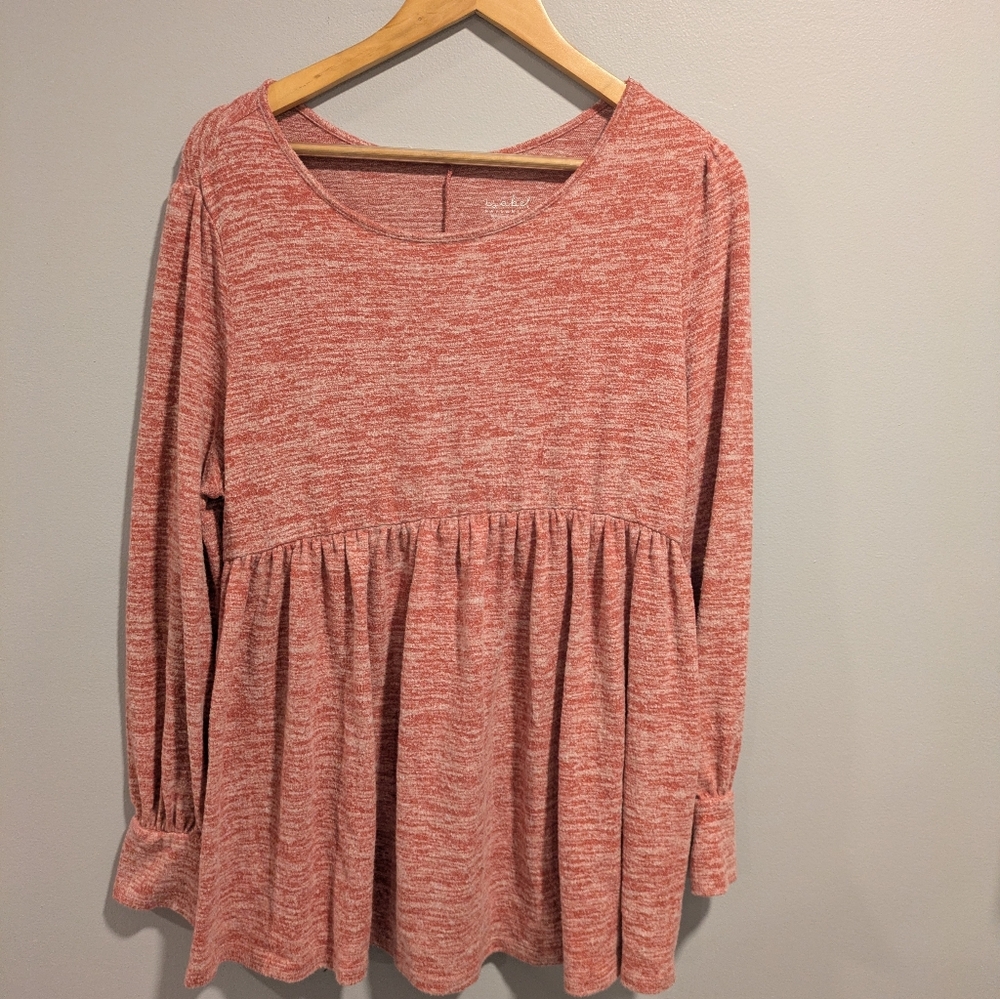 Isabel Maternity Long Sleeve Peplum Top